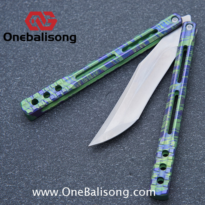 theone JK orca  killer whale clone Titanium alloy-handle stainless steel blade