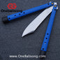 Baliplus BM99 Necron Balisong Clone Sandwich Titanium/G10+Stainless Steel Handle Live/Fake Blade Bushing