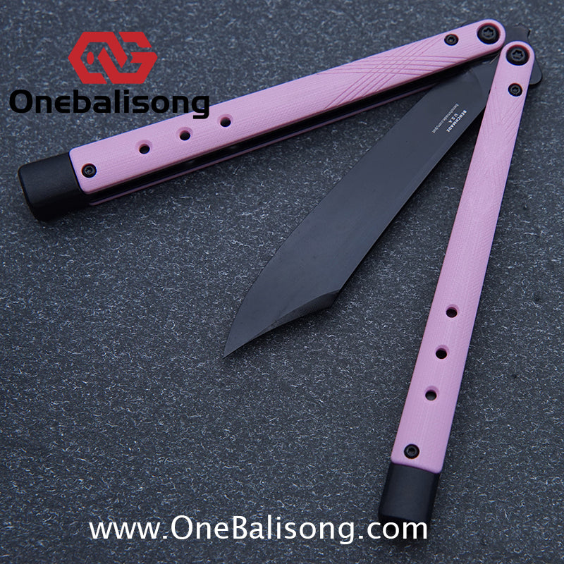 Baliplus BM99 Necron Balisong Clone Sandwich G10 Stainless Steel Handle Fake Blade Bushing