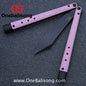 Baliplus BM99 Necron Balisong Clone Sandwich Titanium/G10+Stainless Steel Handle Live/Fake Blade Bushing