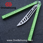 Baliplus New Aluminum Channel BB Barebones Balisong Clone 7075 Aluminum Alloy Handle 420 Stainless Steel Blade Bushing