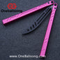 Baliplus New Aluminum Channel BB Barebones Balisong Clone 7075 Aluminum Alloy Handle 420 Stainless Steel Blade Bushing