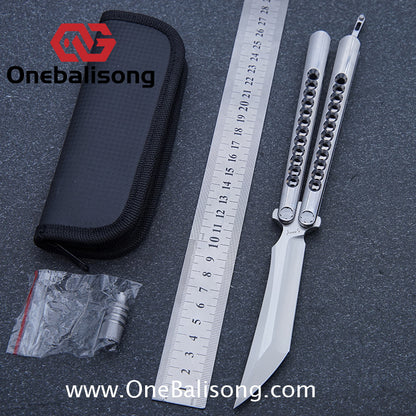 Roar Santiago Clone Stainless Steel Sandwich Handle Stainless Steel Blade Bearing Structure