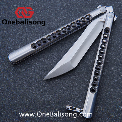 Roar Santiago Clone Stainless Steel Sandwich Handle Stainless Steel Blade Bearing Structure