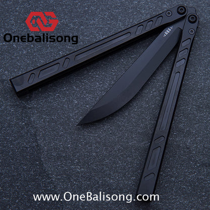 Baliplus 7075 BB Balisong Clone Seven Aluminum Alloy Stainless Steel Live/Fake Blade Bushing
