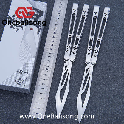 Sequence Soar Wind Chasing Balisong Stainless Steel Handle Stainless Steel Blade Bearing Structure