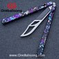 H-air YanBieGu V2 Balisong Seven Series Aluminum Alloy Handle Stainless Steel Blade Bushings