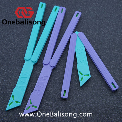 Soar Inaction Balisong Outdoor Fancy Plastic Safe EDC Trainer