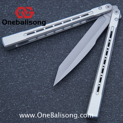Asgard Bunny Aluminum Rabbit Balisong Aluminum Alloy Handle Stainless Steel Bushing