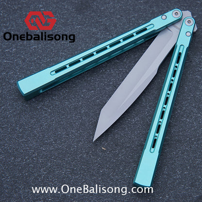 Asgard Bunny Aluminum Rabbit Balisong Aluminum Alloy Handle Stainless Steel Bushing