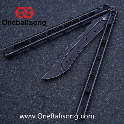 ARMED SHARK Prism Balisong Clone 5CR15 Stainless Steel Handle Stainless Steel Blade Bushings
