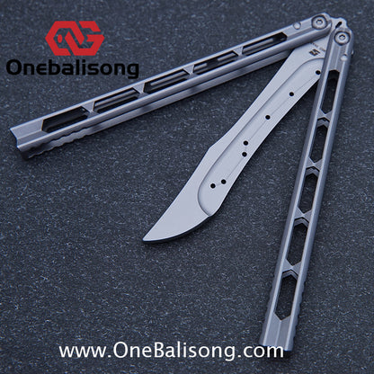 ARMED SHARK Prism Balisong Clone 5CR15 Stainless Steel Handle Stainless Steel Blade Bushings