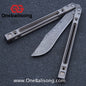Theone Arctic Fox Balisong Titanium Alloy Handle Stainless Steel Blade Bushing