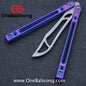 Theone Arctic Fox Balisong Titanium Alloy Handle Stainless Steel Blade Bushing