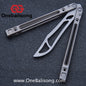 Theone Arctic Fox Balisong Titanium Alloy Handle Stainless Steel Blade Bushing