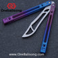 Theone Arctic Fox Balisong Titanium Alloy Handle Stainless Steel Blade Bushing