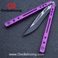 H-air Dust Balisong Aluminum Alloy Handle Stainless Steel Blade Bushings