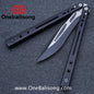 H-air Dust Balisong Aluminum Alloy Handle Stainless Steel Blade Bushings