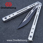 H-air Dust Balisong Aluminum Alloy Handle Stainless Steel Blade Bushings