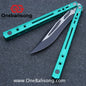 H-air Dust Balisong Aluminum Alloy Handle Stainless Steel Blade Bushings