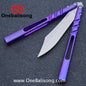 Titus Titanium CHAB Clone Balisong Titanium Channe Alpha Beast Stainless Steel Blade Bushing