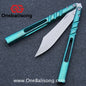 Titus Titanium CHAB Clone Balisong Titanium Channe Alpha Beast Stainless Steel Blade Bushing