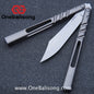 Titus Titanium CHAB Clone Balisong Titanium Channe Alpha Beast Stainless Steel Blade Bushing