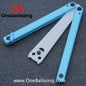 APOCALYPSE TIANQI Squid V2/V3 Balisong Plastic Training Blade Outdoor Safe EDC