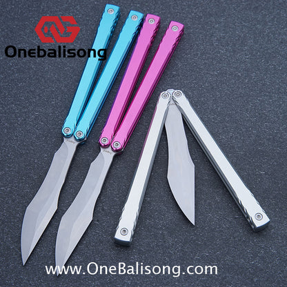 Asgard Master Balisong Aluminum Alloy Handle Stainless Steel Sandwich Structure Bushing