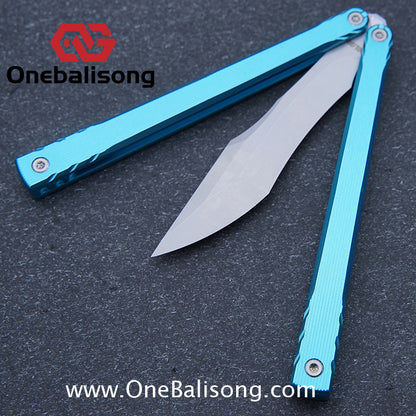 Asgard Master Balisong Aluminum Alloy Handle Stainless Steel Sandwich Structure Bushing