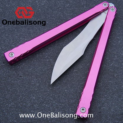 Asgard Master Balisong Aluminum Alloy Handle Stainless Steel Sandwich Structure Bushing