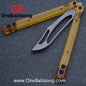 ARMED SHARK PEI Orca Balisong Clone Integrated Handle Made Of PEI Material TC4 Titanium Alloy Blade Bushing