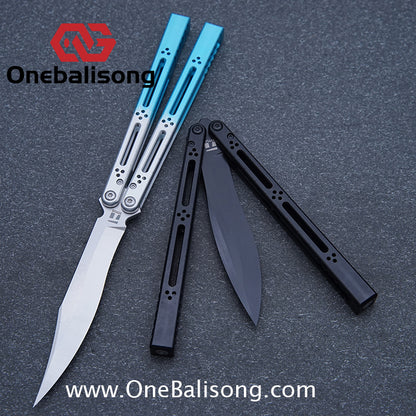 TITUS Bas Balisong Clone 7075 Aluminum Alloy Handle VG10 Stainless Steel Bushing