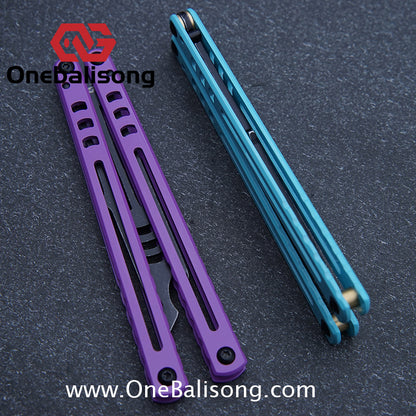 ARMED SHARK Steel Madko Balisong Clone 3cr13 Stainless Steel Handle Stainless Steel Blade Bushings
