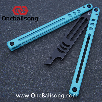ARMED SHARK Steel Madko Balisong Clone 3cr13 Stainless Steel Handle Stainless Steel Blade Bushings