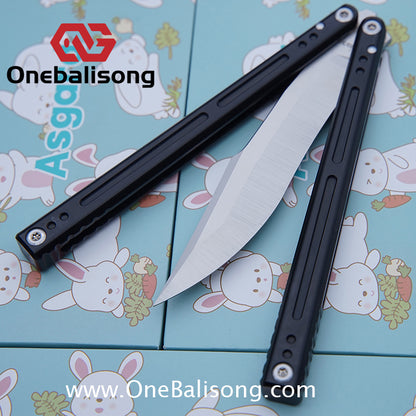 Asgard The Blue Sky Balisong Aluminum Alloy Handle Stainless Steel Integrated Structure Bushing