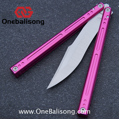 Asgard The Blue Sky Balisong Aluminum Alloy Handle Stainless Steel Integrated Structure Bushing