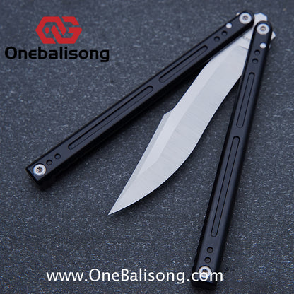Asgard The Blue Sky Balisong Aluminum Alloy Handle Stainless Steel Integrated Structure Bushing
