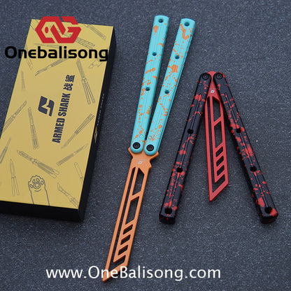 ARMED SHARK kraken v3 clone 7075 Seven series aluminum alloy handle stainless steel Trainer blade Bushings