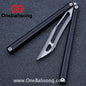 Flux V2 Original Balisong Aluminum Alloy Splicing Integrated Handle Stainless Steel Blade Bushing