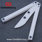 Asgard Cancer Balisong Plastic Trainer Outdoor Safe EDC Practice Knife Fancy Folding Knife