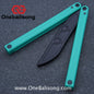 Asgard Cancer Balisong Plastic Trainer Outdoor Safe EDC Practice Knife Fancy Folding Knife