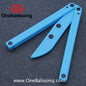 Asgard Cancer Balisong Plastic Trainer Outdoor Safe EDC Practice Knife Fancy Folding Knife