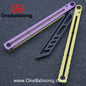 YY Noctilucent Steel Kraken Balisong Clone  Stainless Steel Handle Stainless Steel Blade Bushings