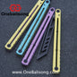 YY Noctilucent Steel Kraken Balisong Clone  Stainless Steel Handle Stainless Steel Blade Bushings
