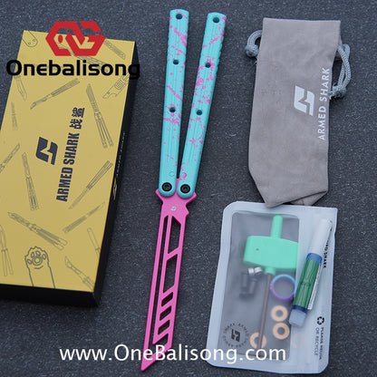 ARMED SHARK kraken v3 clone 7075 Seven series aluminum alloy handle stainless steel Trainer blade Bushings