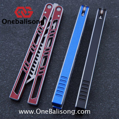 Sui Feng Squid Megalodon Balisong 7075 Aluminum Alloy Handle 440C Stainless Steel Blade Bushings