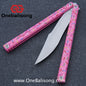Asgard The Blue Sky Balisong Aluminum Alloy Handle Stainless Steel Integrated Structure Bushing