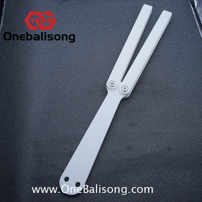 YY Giant Squid Balisong Plastic Trainer Outdoor Safe EDC Practice Knife Fancy Folding Knife