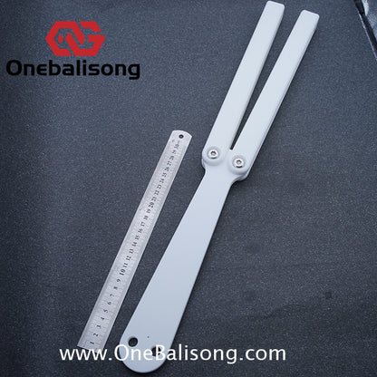 YY Giant Squid Balisong Plastic Trainer Outdoor Safe EDC Practice Knife Fancy Folding Knife
